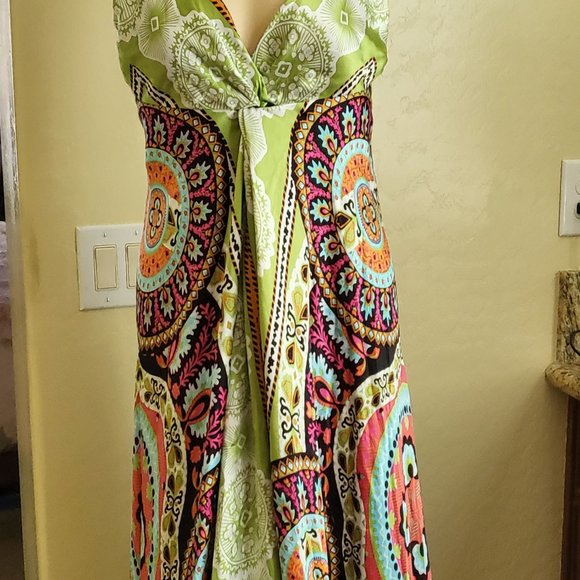 Silk Scarf Dress - Picture 2 of 11